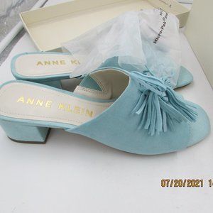 Anne Klein Women's Salome Suede Heeled Sandal 9.5